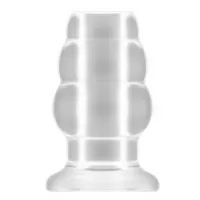 Прозрачная анальная пробка с тоннелем №49 Small Hollow Tunnel Butt Plug 3 Inch - 7,7 см прозрачный 