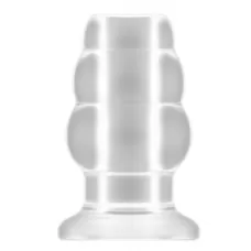 Прозрачная анальная пробка с тоннелем №49 Small Hollow Tunnel Butt Plug 3 Inch - 7,7 см прозрачный 