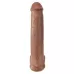 Кофейный фаллоимитатор-гигант 15  Cock with Balls - 40,6 см кофейный 