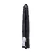 Чёрный вибромассажер Long John Realistic Thrusting Vibrator с функцией толкания - 20 см черный 