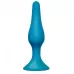 Бирюзовая анальная пробка Slim Anal Plug Large - 12,5 см бирюзовый 