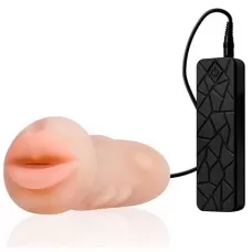 Мастурбатор-ротик с вибрацией REALSTUFF VIBRATING MASTURBATOR MOUTH телесный 