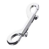 Серебристый двухсторонний карабин TOYFA Metal серебристый 