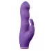 Фиолетовый вибратор с клиторальным стимулятором PURRFECT SILICONE DELUXE RABBIT 100FNCT - 20 см фиолетовый 