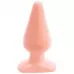 Анальная пробка телесного цвета Butt Plugs Smooth Classic Large - 14 см телесный 