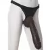 Большая насадка для трусиков Vac-U-Lock Realistic Hung - 31,7 см коричневый 