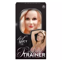 Надувная кукла с вибрацией и 2 любовными отверстиями Hot Lucy Lifesize Love Doll телесный 