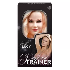 Надувная кукла с вибрацией и 2 любовными отверстиями Hot Lucy Lifesize Love Doll телесный 