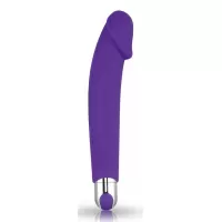 Фиолетовый вибратор Rechargeable IJOY Silicone Dildo - 16,5 см фиолетовый 