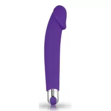 Фиолетовый вибратор Rechargeable IJOY Silicone Dildo - 16,5 см фиолетовый 