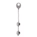 Металлические вагинальные шарики RANGE DOMINO METALLIC BALLS серебристый 
