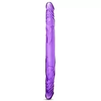 Фиолетовый двусторонний фаллоимитатор 14 Inch Double Dildo - 35 см фиолетовый 