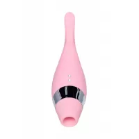 Розовый многофункциональный стимулятор Dahlia - 14 см розовый 