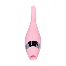 Розовый многофункциональный стимулятор Dahlia - 14 см розовый 