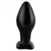 Черная анальная пробка среднего размера Large Silicone Plug - 13 см черный 