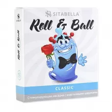 Стимулирующий презерватив-насадка Roll   Ball Classic прозрачный 