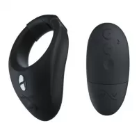 Черное эрекционное кольцо для ношения We-Vibe Bond черный 