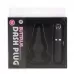 Черная вибровтулка Dash Butt Plug With Mini Controller III - 9 см черный 