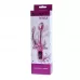 Розовый вибратор с анальным и клиторальным отростками Intimate Tease - 22 см розовый 