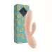 Бежевый вибратор-кролик Lea Rabbit Vibrator - 20,2 см бежевый 