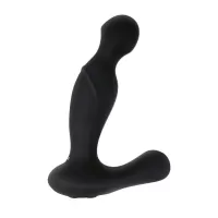 Черный вибростимулятор простаты Adam s Rotating P-spot Massager - 14,2 см черный 