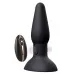 Черная анальная вибропробка с пульсацией в нижней части Thumping Anus Butt Plug - 15 см черный 