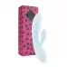 Нежно-голубой вибратор-кролик Lea Rabbit Vibrator - 20,2 см нежно-голубой 