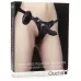 Чёрный страпон с вибрацией Vibrating Pleasure Strap-On - 14,5 см черный 