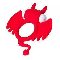 Красное эрекционное кольцо на пенис JOS COCKY DEVIL красный 