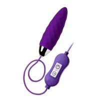 Фиолетовое узенькое виброяйцо с пультом управления A-Toys Cony, работающее от USB фиолетовый 
