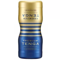 Мастурбатор TENGA Premium Dual Sensation Cup синий 