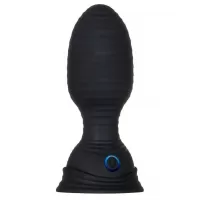 Черная анальная пробка с вибрацией и функцией расширения Shape Shifter - 11,7 см черный 
