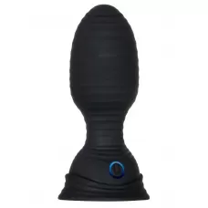 Черная анальная пробка с вибрацией и функцией расширения Shape Shifter - 11,7 см черный 