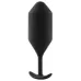Чёрная пробка для ношения B-vibe Snug Plug 5 - 14 см черный 