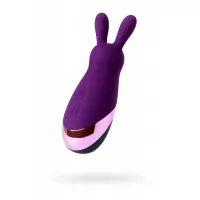 Фиолетовый стимулятор эрогенных зон Eromantica BUNNY - 12,5 см фиолетовый 