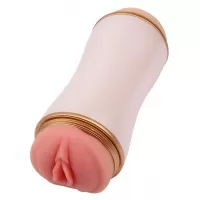 Двусторонний мастурбатор Sexual Stroker Pussy   Mouth - вагина и ротик телесный 