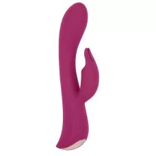 Бордовый вибромассажер-кролик 5  Silicone Bunny Love - 19,1 см бордовый 