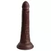 Коричневый фаллоимитатор 7  Silicone Dual Density Cock - 21 см коричневый 
