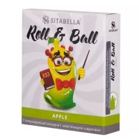 Стимулирующий презерватив-насадка Roll   Ball Apple прозрачный 