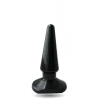 Чёрная анальная пробка ANAL STIMULATOR - 7,7 см черный 