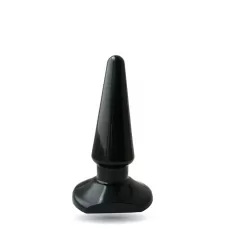 Чёрная анальная пробка ANAL STIMULATOR - 7,7 см черный 
