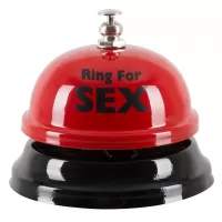 Настольный звонок с  надписью Ring for Sex красный с черным 