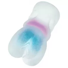 Прозрачный реалистичный мастурбатор Juicy Pussy Crystal Wave прозрачный 