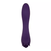 Фиолетовый двусторонний вибратор Thorny Rose - 20 см фиолетовый 
