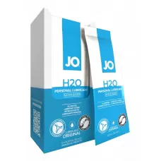 Лубрикант на водной основе JO Personal Lubricant H2O - 12 саше по 10 мл  