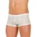 Мужские трусы-хипсы из ткани с текстурой змеиной чешуи Snake White Boxer белый L