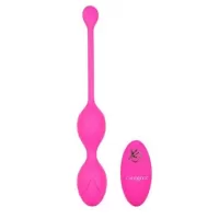 Розовые вагинальные шарики с ДУ и функцией памяти Remote Dual Motor Kegel System розовый 