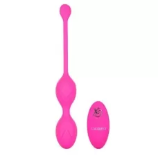 Розовые вагинальные шарики с ДУ и функцией памяти Remote Dual Motor Kegel System розовый 