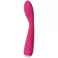 Ярко-розовый G-стимулятор IRIS Clitoral   G-spot Vibrator - 18 см ярко-розовый 