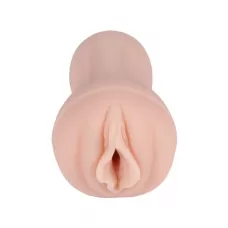 Реалистичный односторонний мастурбатор-вагина Real Women Dual Layer с двойной структурой телесный 